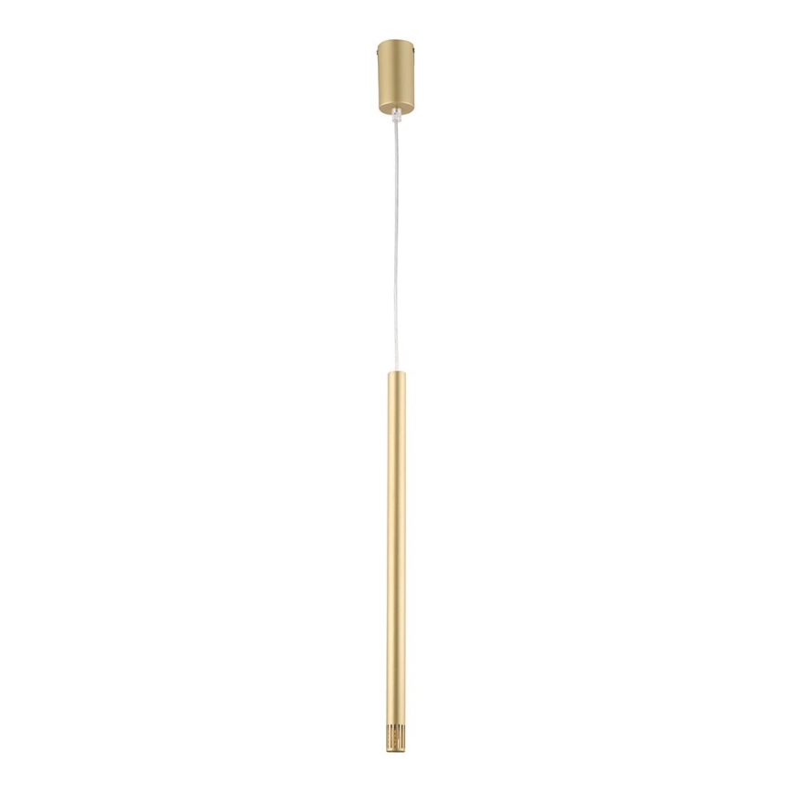 Ljusskrona med upphängningsrem  SOPEL LASER 1xG9/2,5W/230V gyllene 