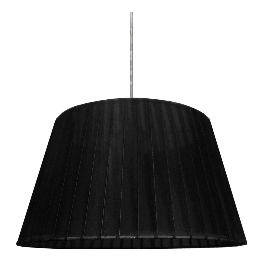 Ljusskrona med upphängningsrem  TIZIANO 1xE27/60W/230V svart 