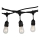 Ljusslinga utomhus STRING 5m 10xE27/40W/230V IP54