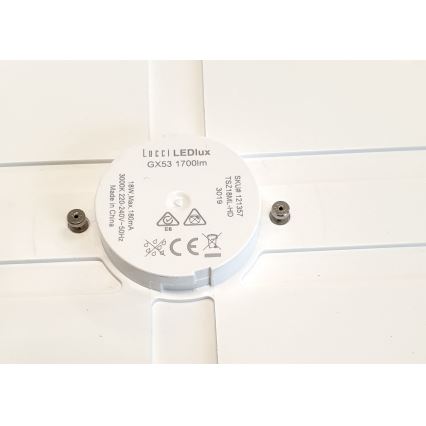 Lucci air 121357 - LED Takbelysning med en fläkt LED/18W/230V