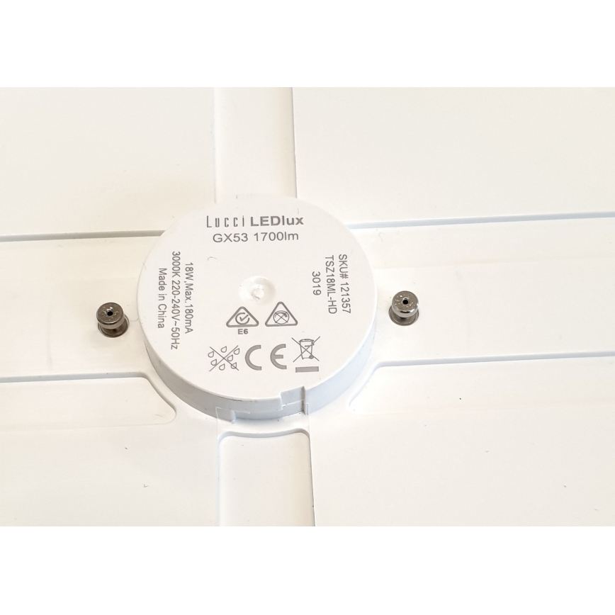 Lucci air 121357 - LED Takbelysning med en fläkt LED/18W/230V