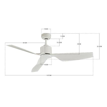 Lucci Air 210528 - Takfläkt AIRFUSION CLIMATE II vit + fjärrkontroll