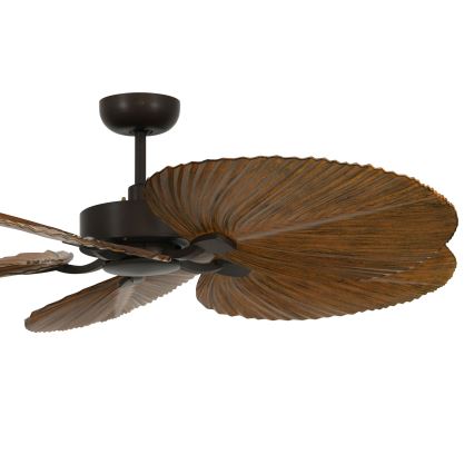 Lucci Air 21065549 - Takfläkt BALI diameter 132 cm brun + fjärrkontroll
