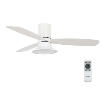 Lucci Air 210661 - LED Dimbar takfläkt FLUSSO 1xGX53/18W/230V trä/vit + fjärrkontroll