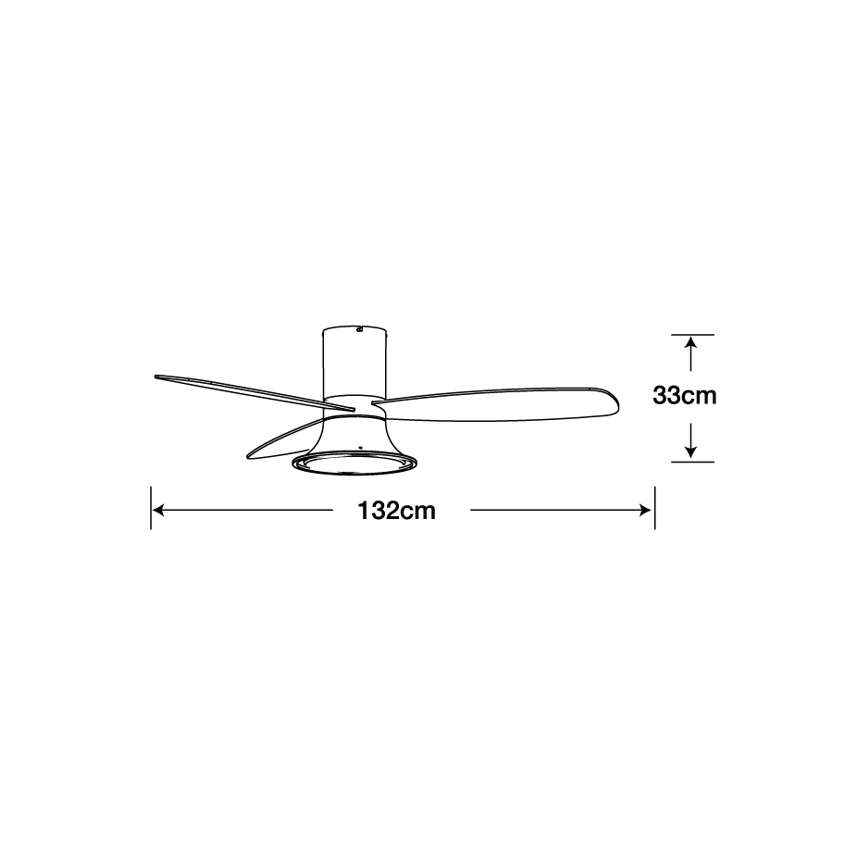 Lucci Air 210663 - LED Dimbar takfläkt FLUSSO 1xGX53/18W/230V brun + fjärrkontroll