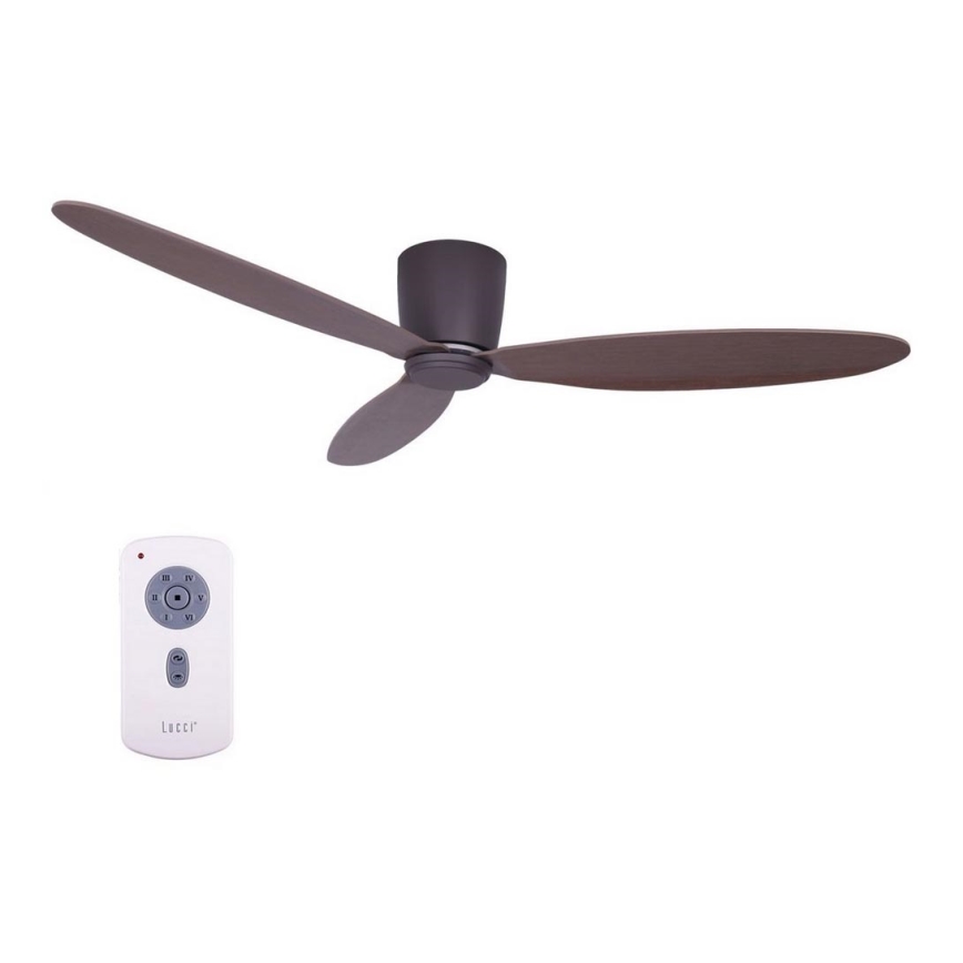 Lucci air 212883 - Takfläkt AIRFUSION RADAR trä/brun + fjärrkontroll