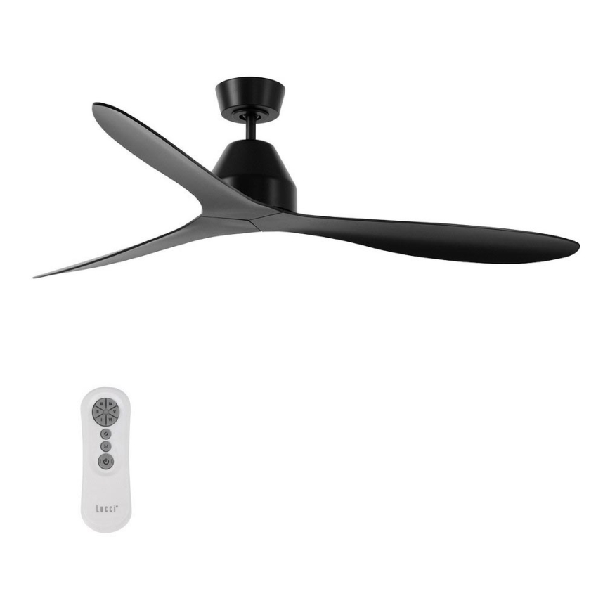 Lucci air 213041 - Takfläkt WHITEHAVEN svart + fjärrkontroll