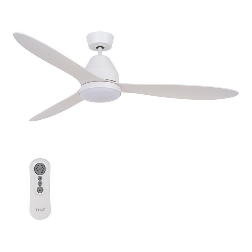 Lucci air 213043 - LED takfläkt WHITEHAVEN GX53/17W/230V vit + fjärrkontroll