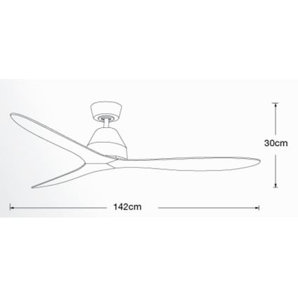 Lucci air 213044 - Takfläkt WHITEHAVEN 1xGX53/18W/230V svart + fjärrkontroll