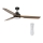 Lucci air 213054 - LED takfläkt SHOALHAVEN GX53/17W/230V svart/paulownia + fjärrkontroll