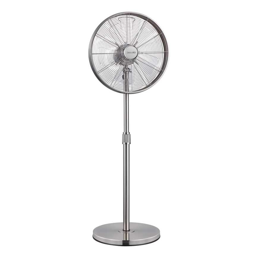 Lucci Air 213117EU - Stående fläkt BREEZE matt krom Ø 46 cm