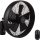 Lucci air 213124 - Väggfläkt BREEZE 55W/230V svart + fjärrkontroll