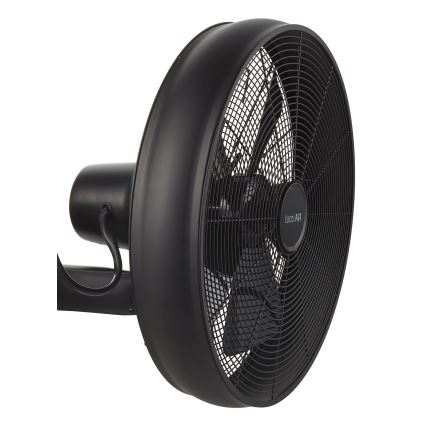 Lucci air 213124 - Väggfläkt BREEZE 55W/230V svart + fjärrkontroll