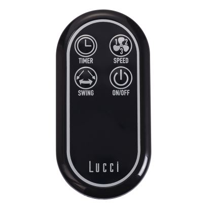 Lucci air 213124 - Väggfläkt BREEZE 55W/230V svart + fjärrkontroll