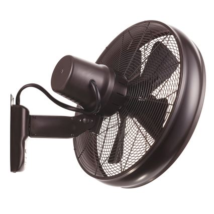 Lucci air 213125 - Väggfläkt BREEZE 55W/230V svart/brun + fjärrkontroll