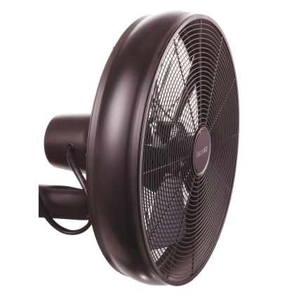 Lucci air 213125 - Väggfläkt BREEZE 55W/230V svart/brun + fjärrkontroll