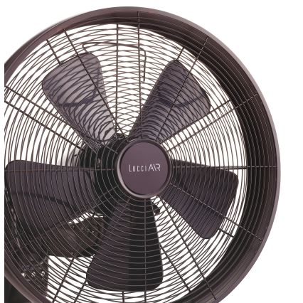 Lucci air 213125 - Väggfläkt BREEZE 55W/230V svart/brun + fjärrkontroll