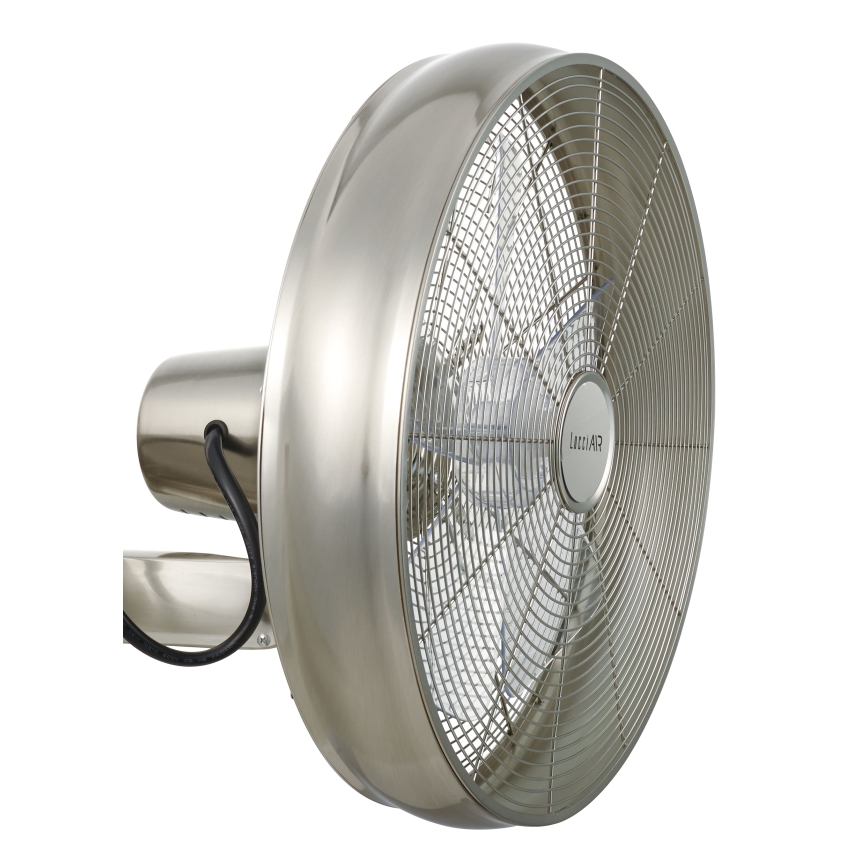 Lucci air 213126 - Väggfläkt BREEZE 55W/230V matt krom + fjärrkontroll