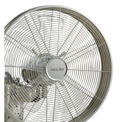 Lucci air 213126 - Väggfläkt BREEZE 55W/230V matt krom + fjärrkontroll