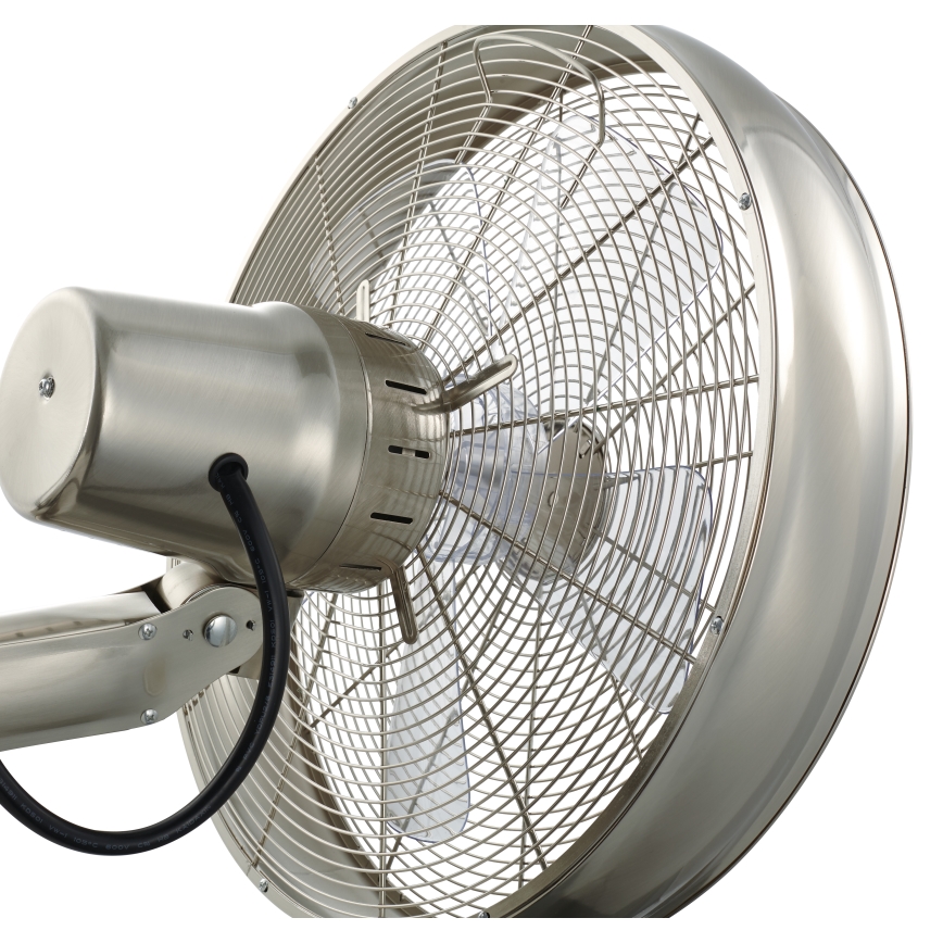 Lucci air 213126 - Väggfläkt BREEZE 55W/230V matt krom + fjärrkontroll