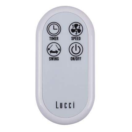 Lucci Air 213128EU - Väggfläkt BREEZE 55W/230V vit+ fjärrkontroll