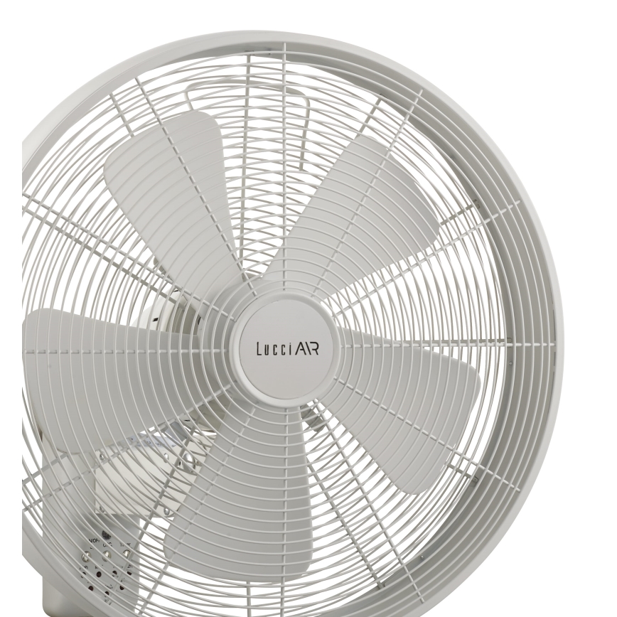 Lucci Air 213128EU - Väggfläkt BREEZE 55W/230V vit + fjärrkontroll