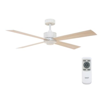 Lucci air 213171 - LED takfläkt NEWPORT trä/vit/beige + fjärrkontroll