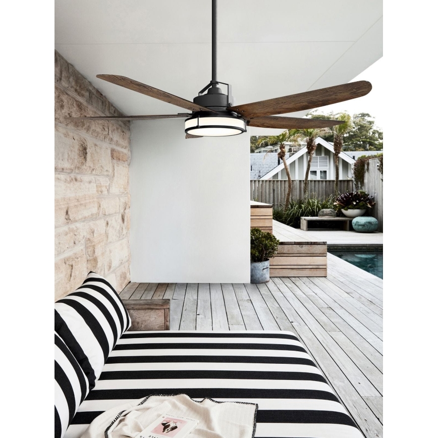 Lucci air 213175 - LED Dimbar takfläkt LOUISVILLE 1xGX53/18W/230V brun + fjärrkontroll