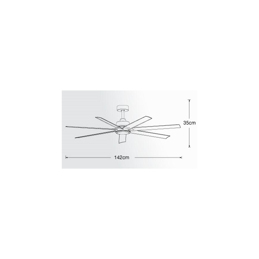 Lucci air 213182 - LED Takfläkt ATLANTA 1xGX53/12W/230V vit + fjärrkontroll