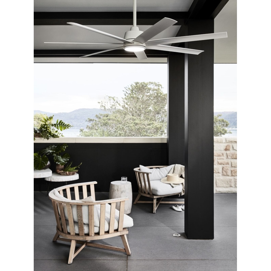 Lucci air 213182 - LED takfläkt ATLANTA 1xGX53/12W/230V vit + fjärrkontroll
