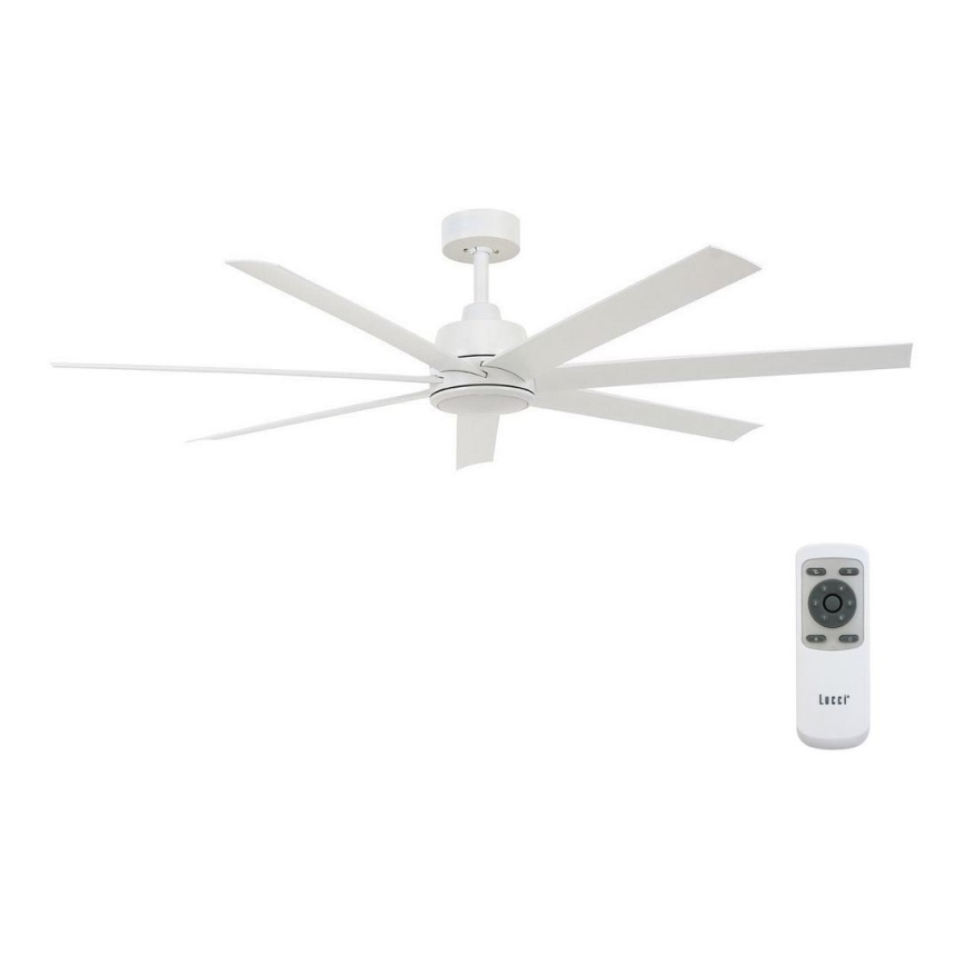 Lucci air 213182 - LED takfläkt ATLANTA 1xGX53/12W/230V vit + fjärrkontroll