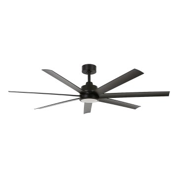 Lucci Air 21318349 - LED Dimbar takfläkt ATLANTA 1xGX53/12W/230V diameter 142 cm svart + fjärrkontroll