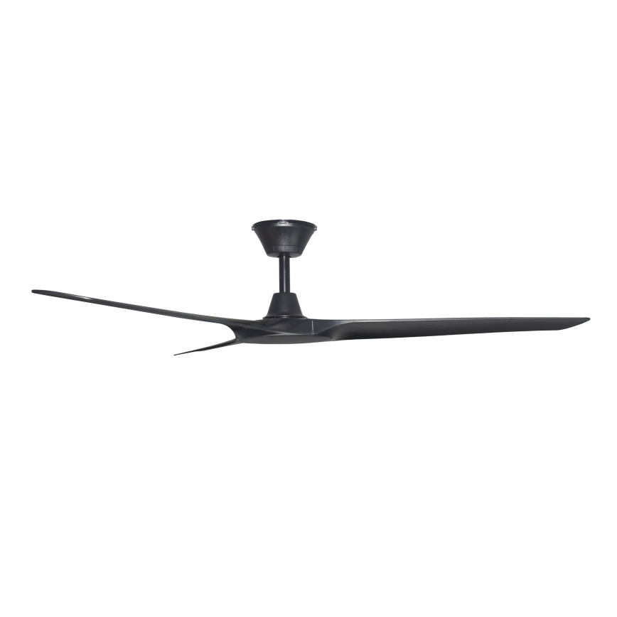 Lucci Air 21321649 - Takfläkt ABYSS diameter 142 cm IP66 svart + fjärrkontroll