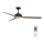 Lucci air 213300 - LED Dimbar takfläkt UNIONE 1xGX53/12W/230V brun + fjärrkontroll