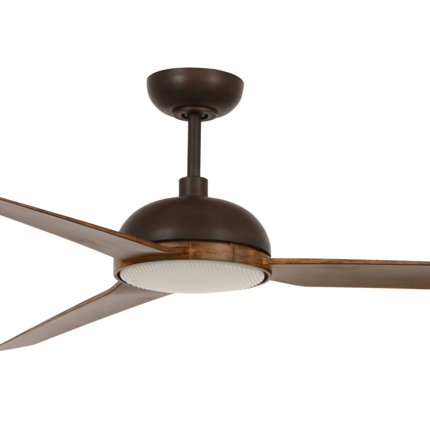 Lucci air 213300 - LED Dimbar takfläkt UNIONE 1xGX53/12W/230V brun + fjärrkontroll