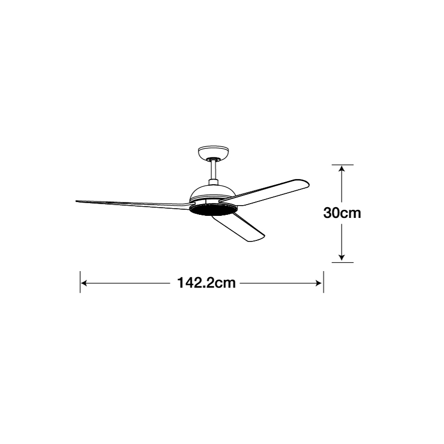 Lucci air 213301- LED Dimbar takfläkt UNIONE 1xGX53/12W/230V brun/skinande krom + fjärrkontroll