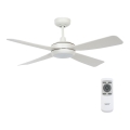 Lucci air 213302 - LED Dimbar takfläkt SLIPSTREAM 1xGX53/12W/230V vit+ fjärrkontroll