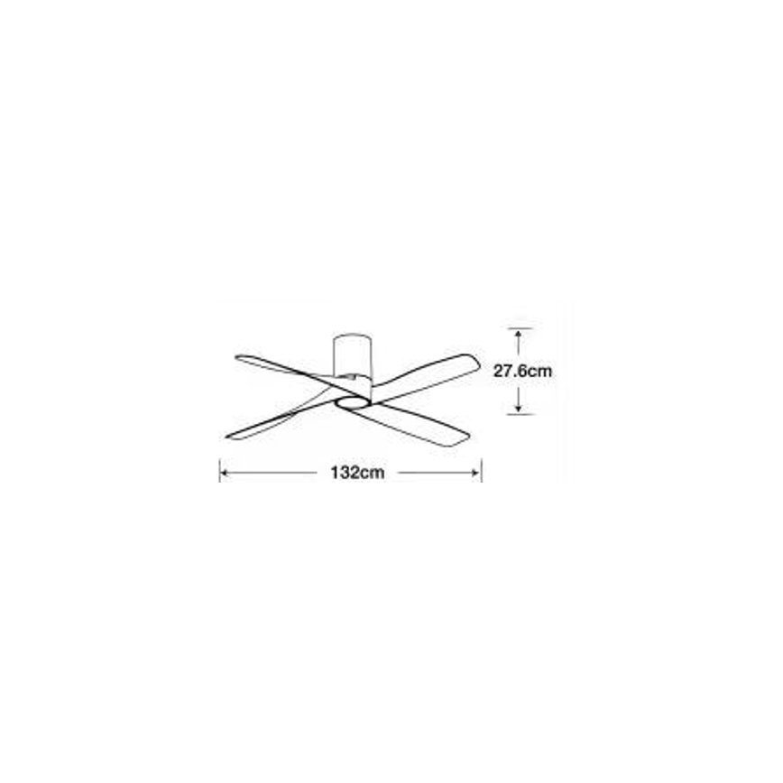 Lucci air 213350 - LED Dimbar takfläkt RIVIERA 1xGX53/12W/230V vit+ fjärrkontroll