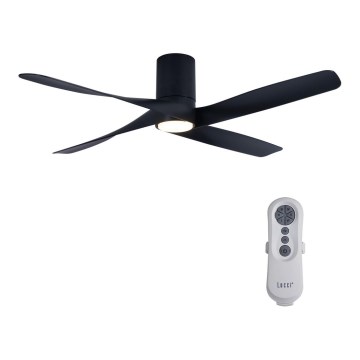 Lucci air 213351 - LED Dimbar fläkt RIVIERA 1xGX53/12W/230V svart+ fjärrkontroll