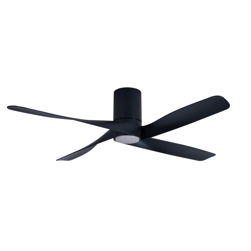 Lucci air 213351 - LED Dimbar fläkt RIVIERA 1xGX53/12W/230V svart+ fjärrkontroll