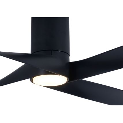 Lucci air 213351 - LED Dimbar fläkt RIVIERA 1xGX53/12W/230V svart+ fjärrkontroll