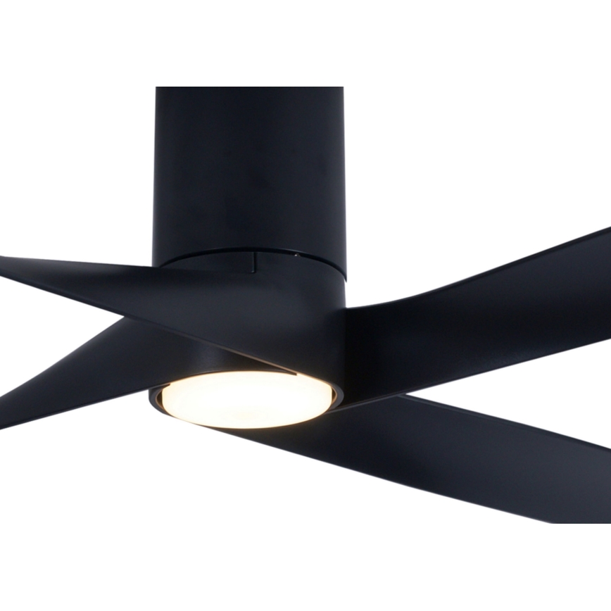 Lucci air 213351 - LED Dimbar fläkt RIVIERA 1xGX53/12W/230V svart+ fjärrkontroll
