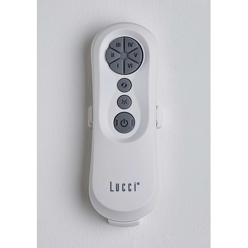 Lucci air 213351 - LED Dimbar fläkt RIVIERA 1xGX53/12W/230V svart+ fjärrkontroll