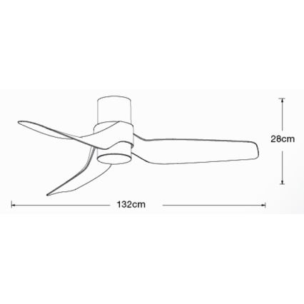 Lucci air 213353 - LED Dimbar takfläkt NAUTICA 1xGX53/12W/230V vit+ fjärrkontroll