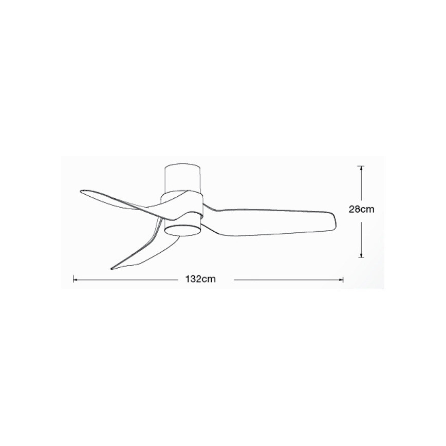 Lucci air 213353 - LED Dimbar takfläkt NAUTICA 1xGX53/12W/230V vit+ fjärrkontroll