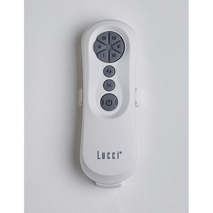 Lucci air 213355-LED Dimbar takfläkt NAUTICA 1xGX53/12W/230V brun/skinande krom + fjärrkontroll