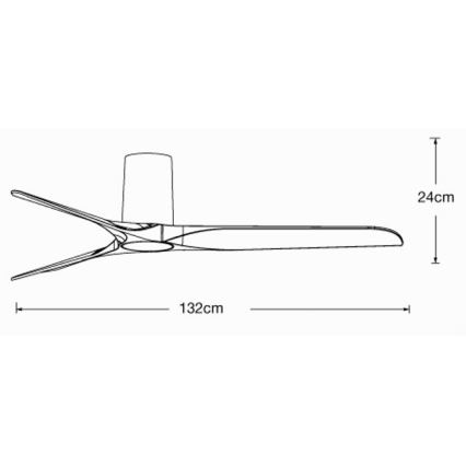 Lucci air 21610049 - Takfläkt LONDO vit + fjärrkontroll