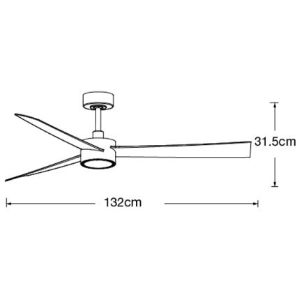Lucci air 21610349- LED Dimbar takfläkt CLIMATE 1xGX53/12W/230V vit + fjärrkontroll