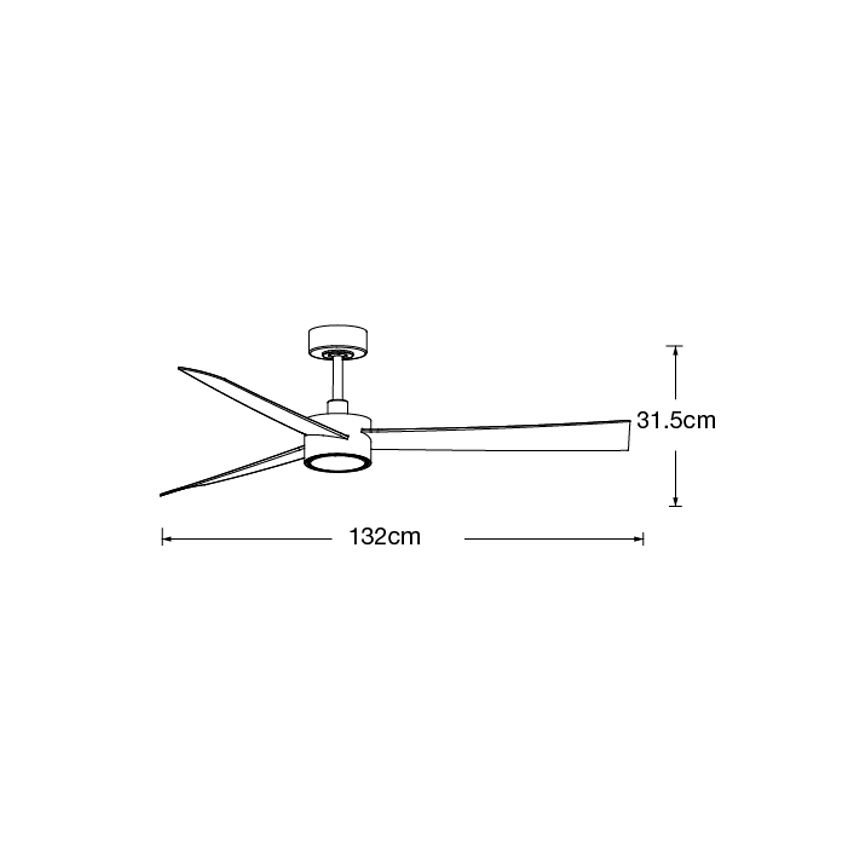 Lucci air 21610349- LED Dimbar takfläkt CLIMATE 1xGX53/12W/230V vit + fjärrkontroll