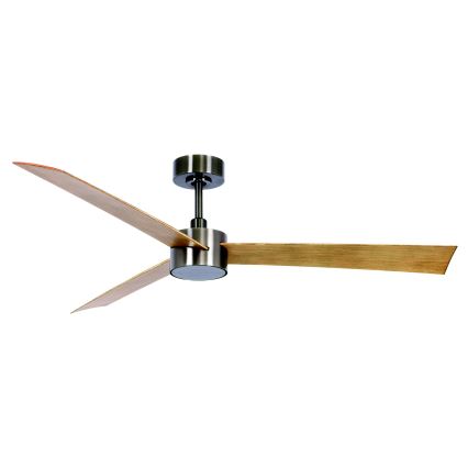 Lucci air 21610449 - LED Dimbar takfläkt CLIMATE 1xGX53/12W/230V brun/skinande krom + fjärrkontroll